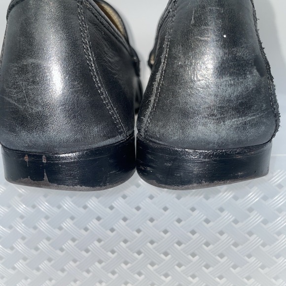 Mercanti Fiorenti Italy)‎ black leather Horse-Bit Dress Loafers sz 10.5 D - Picture 8 of 12